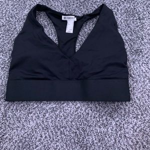 Forever 21 V neck black padded bra S